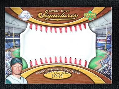 2007 Sweet Spot - Signatures Ball - Red Stitching Blue Ink #SS-AI - Akinori Iwamura /99