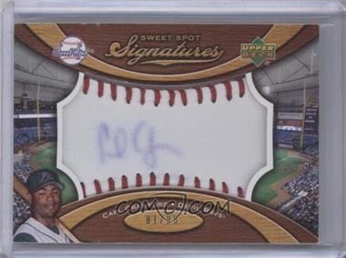 2007 Sweet Spot - Signatures Ball - Red Stitching Blue Ink #SS-CA - Carl Crawford /99