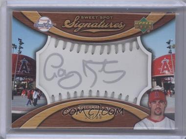 2007 Sweet Spot - Signatures Ball - Red Stitching Blue Ink #SS-CK - Casey Kotchman /99