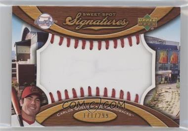 2007 Sweet Spot - Signatures Ball - Red Stitching Blue Ink #SS-CQ - Carlos Quentin /299 [EX to NM]