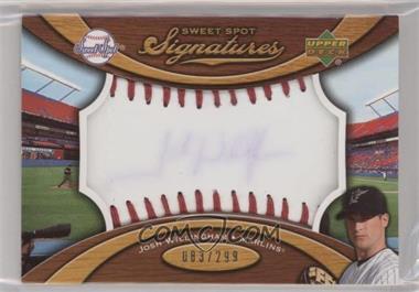2007 Sweet Spot - Signatures Ball - Red Stitching Blue Ink #SS-JW - Josh Willingham /299