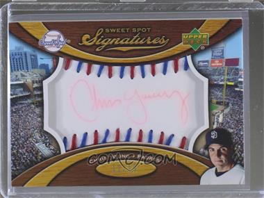 2007 Sweet Spot - Signatures Ball - Red and Blue Stitching Red Ink #SS-CY - Chris Young /15 [Noted]