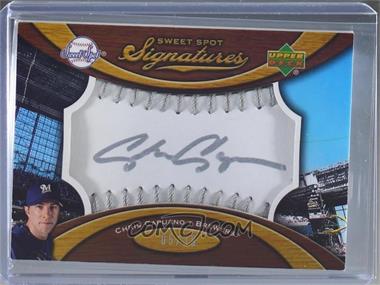 2007 Sweet Spot - Signatures Ball - Silver Stitching Silver Ink #SS-CC - Chris Capuano /39