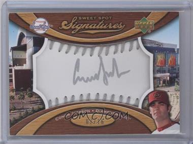2007 Sweet Spot - Signatures Ball - Silver Stitching Silver Ink #SS-CJ - Conor Jackson /16