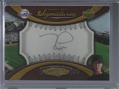 2007 Sweet Spot - Signatures Ball - Silver Stitching Silver Ink #SS-TL - Tim Lincecum /55