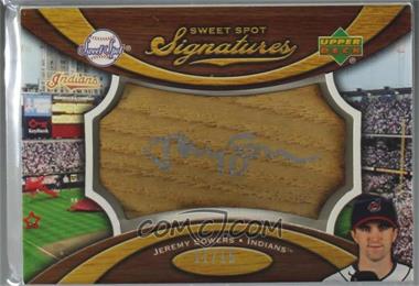 2007 Sweet Spot - Signatures Bat Barrel - Ash Silver Ink #SS-JS - Jeremy Sowers /15 [Noted]