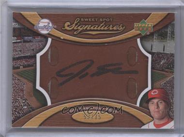 2007 Sweet Spot - Signatures Glove Leather - Brown Black Ink #SS-JH - Josh Hamilton /75