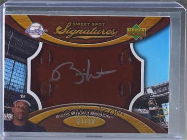 2007 Sweet Spot - Signatures Glove Leather - Brown Silver Ink #SS-RW - Rickie Weeks /10