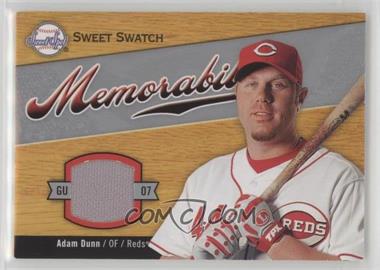 2007 Sweet Spot - Sweet Swatch Memorabilia #SW-AD - Adam Dunn [Noted]