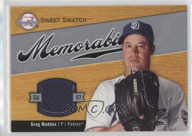 2007 Sweet Spot - Sweet Swatch Memorabilia #SW-GM - Greg Maddux