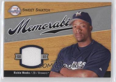 2007 Sweet Spot - Sweet Swatch Memorabilia #SW-RW - Rickie Weeks