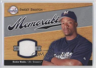 2007 Sweet Spot - Sweet Swatch Memorabilia #SW-RW - Rickie Weeks