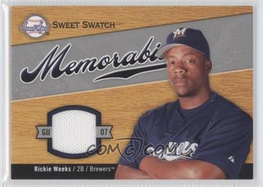 2007 Sweet Spot - Sweet Swatch Memorabilia #SW-RW - Rickie Weeks