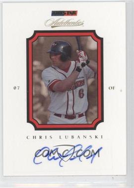 2007 TRISTAR Autothentics - [Base] - Autographs #19 - Chris Lubanski