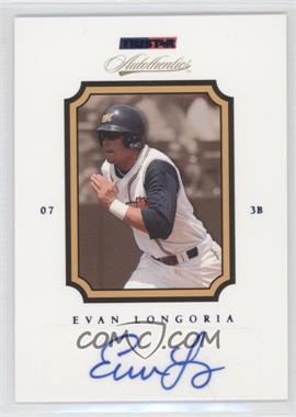 2007 TRISTAR Autothentics - [Base] - Blue Autographs #69 - Evan Longoria /250