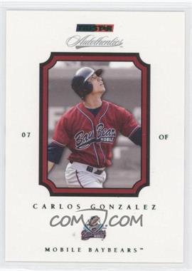 2007 TRISTAR Autothentics - [Base] - Green #35 - Carlos Gonzalez /250