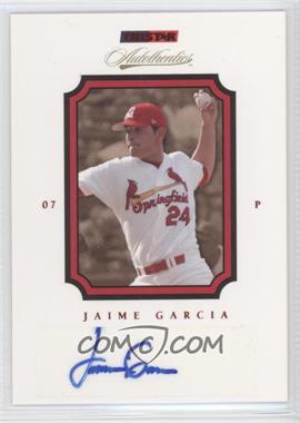 2007 TRISTAR Autothentics - [Base] - Red Autographs #46 - Jaime Garcia /50