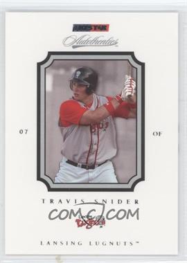 2007 TRISTAR Autothentics - [Base] #60 - Travis Snider