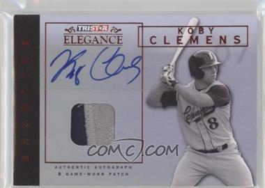 2007 TRISTAR Elegance - Showtime - Game-Worn Red Patch Autographs #ST-KC - Koby Clemens /25