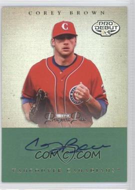 2007 TRISTAR Prospects Plus - [Base] - Green #23 - Corey Brown /50