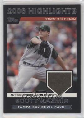 2007 Topps - 2006 Highlights Relic #HRSK.2 - Scott Kazmir (Fenway Park Phenom)