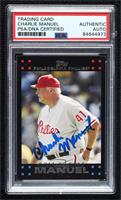 Charlie Manuel [PSA Authentic PSA/DNA Cert]