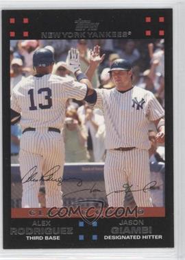 2007 Topps - [Base] #650 - Classic Combo - Alex Rodriguez, Jason Giambi