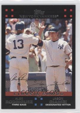 2007 Topps - [Base] #650 - Classic Combo - Alex Rodriguez, Jason Giambi