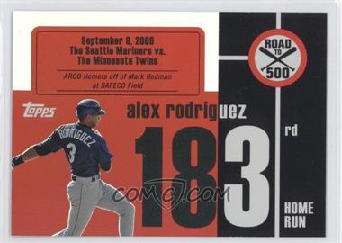 2007 Topps - Multi-Product Insert Road to 500 Alex Rodriguez #ARHR183 - Alex Rodriguez