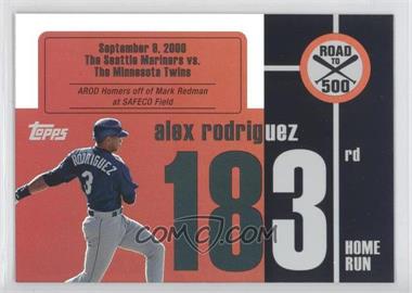 2007 Topps - Multi-Product Insert Road to 500 Alex Rodriguez #ARHR183 - Alex Rodriguez