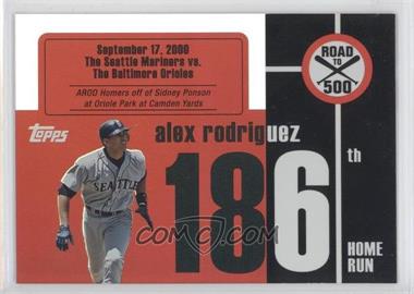 2007 Topps - Multi-Product Insert Road to 500 Alex Rodriguez #ARHR186 - Alex Rodriguez