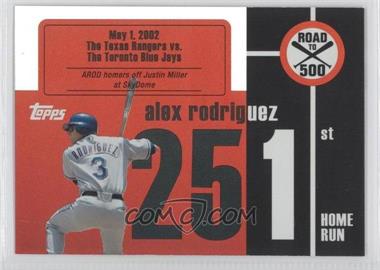 2007 Topps - Multi-Product Insert Road to 500 Alex Rodriguez #ARHR251 - Alex Rodriguez