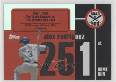 2007 Topps - Multi-Product Insert Road to 500 Alex Rodriguez #ARHR251 - Alex Rodriguez