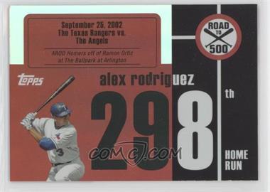 2007 Topps - Multi-Product Insert Road to 500 Alex Rodriguez #ARHR298 - Alex Rodriguez