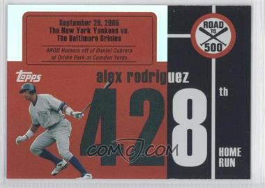 2007 Topps - Multi-Product Insert Road to 500 Alex Rodriguez #ARHR428 - Alex Rodriguez
