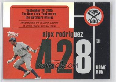 2007 Topps - Multi-Product Insert Road to 500 Alex Rodriguez #ARHR428 - Alex Rodriguez