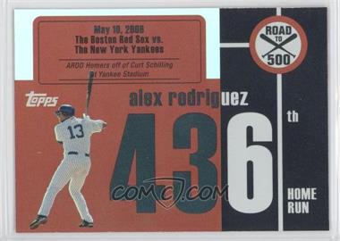 2007 Topps - Multi-Product Insert Road to 500 Alex Rodriguez #ARHR436 - Alex Rodriguez