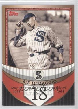 2007 Topps - The Streak Before the Streak #JDSF18 - Joe DiMaggio