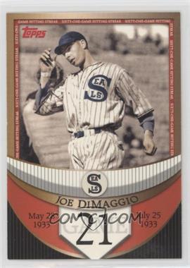 2007 Topps - The Streak Before the Streak #JDSF21 - Joe DiMaggio