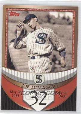 2007 Topps - The Streak Before the Streak #JDSF32 - Joe DiMaggio