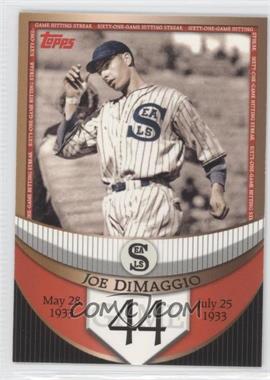 2007 Topps - The Streak Before the Streak #JDSF44 - Joe DiMaggio