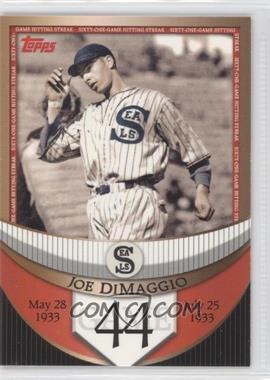 2007 Topps - The Streak Before the Streak #JDSF44 - Joe DiMaggio