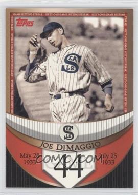 2007 Topps - The Streak Before the Streak #JDSF44 - Joe DiMaggio