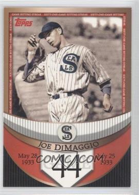 2007 Topps - The Streak Before the Streak #JDSF44 - Joe DiMaggio