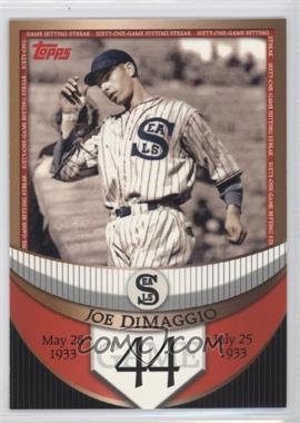 2007 Topps - The Streak Before the Streak #JDSF44 - Joe DiMaggio