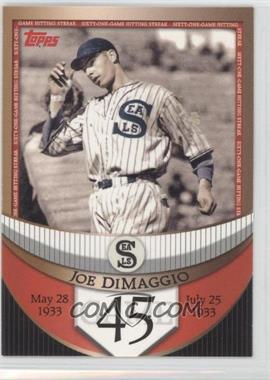 2007 Topps - The Streak Before the Streak #JDSF45 - Joe DiMaggio