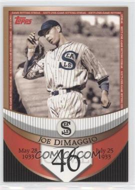 2007 Topps - The Streak Before the Streak #JDSF46 - Joe DiMaggio