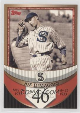 2007 Topps - The Streak Before the Streak #JDSF46 - Joe DiMaggio