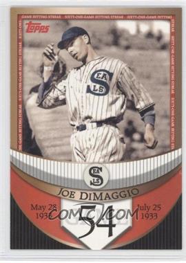 2007 Topps - The Streak Before the Streak #JDSF54 - Joe DiMaggio