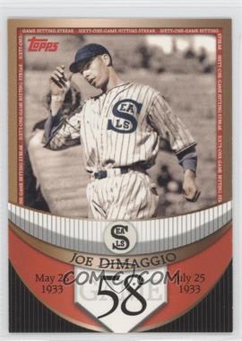 2007 Topps - The Streak Before the Streak #JDSF58 - Joe DiMaggio